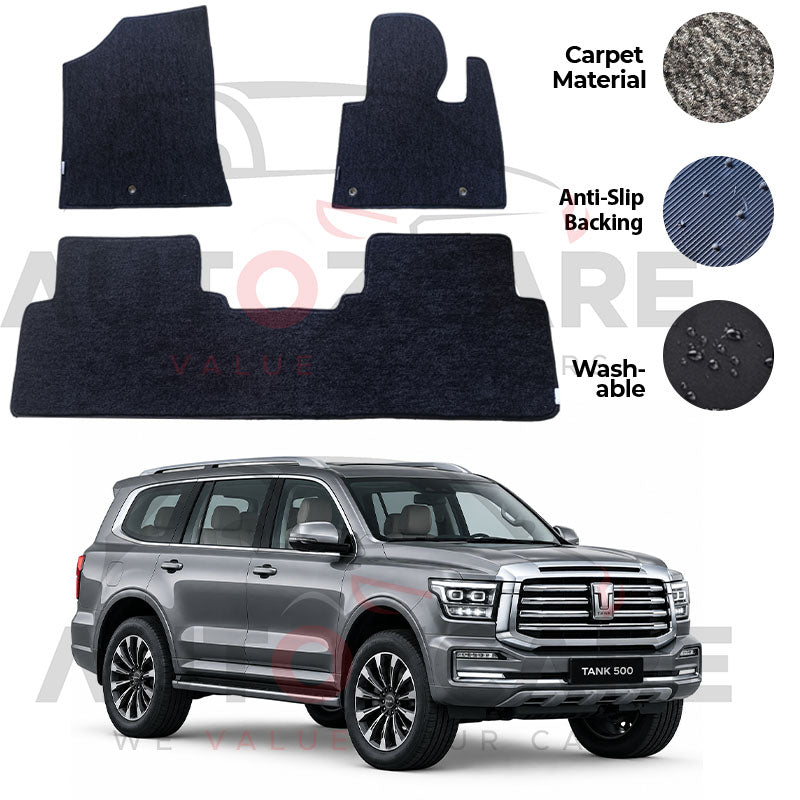 GWM Tank 500 Genuine Fitting Carpet Floor Mat 4PCS - Model 2024-2025