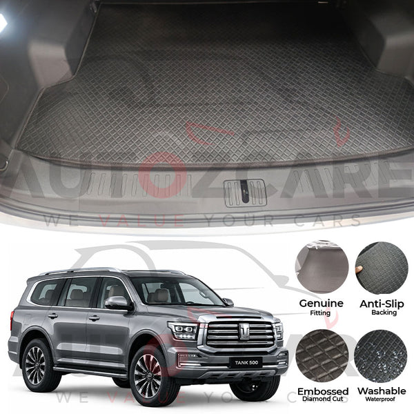 GWM Tank 500 China Rexine Custom-Size Trunk Mat - Model 2024-2025