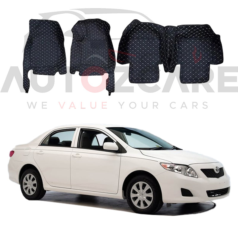 Toyota Corolla 7D Floor Mats - Model 2009-2013 Best Floor mat | Corolla Floor | Corolla Mat | Mix Thread