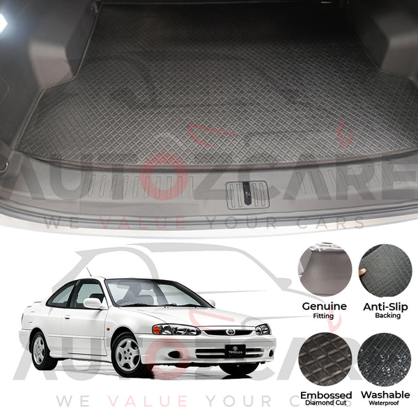 Toyota Corolla China Rexine Custom-Size Trunk Mat - Model 1995-2002
