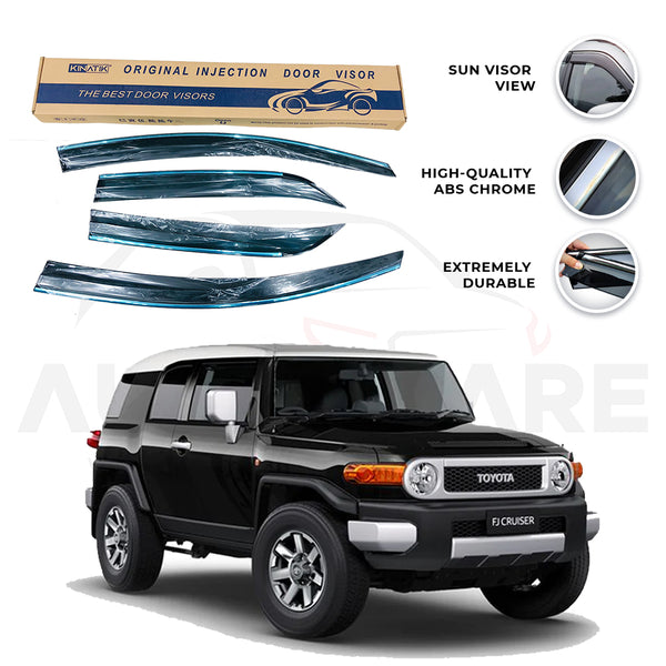 Toyota FJ Cruiser Air press sun visor with chrome model 2006-2018 - AutozCare Pakistan