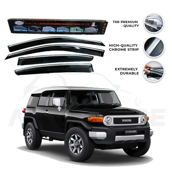 Toyota FJ Cruiser TXR Air press sun visor with chrome model 2006-2018 - AutozCare Pakistan