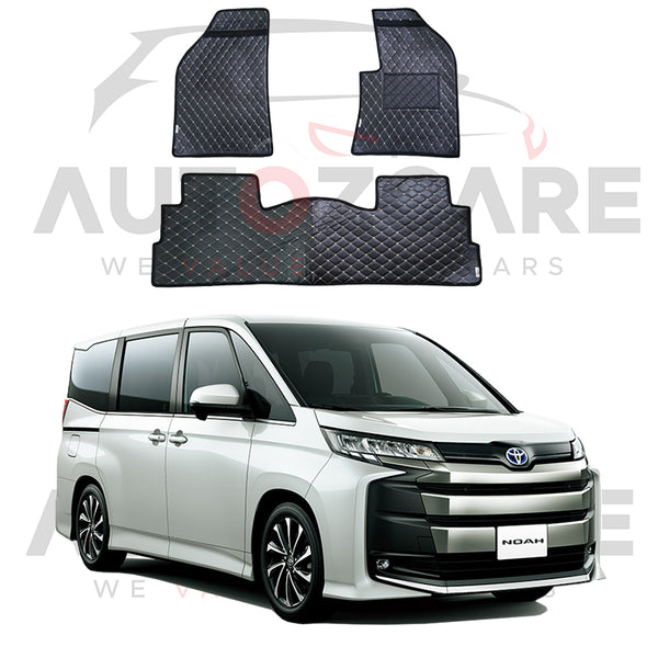 Toyota Noah 7D Floor Mat ( Flat Style ) 7PCS - Model 2014-2021