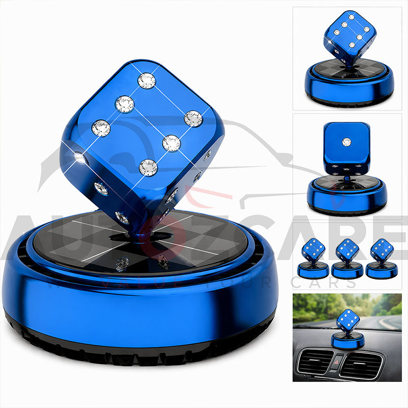 Solar Rotating Magic Dice Car Perfume