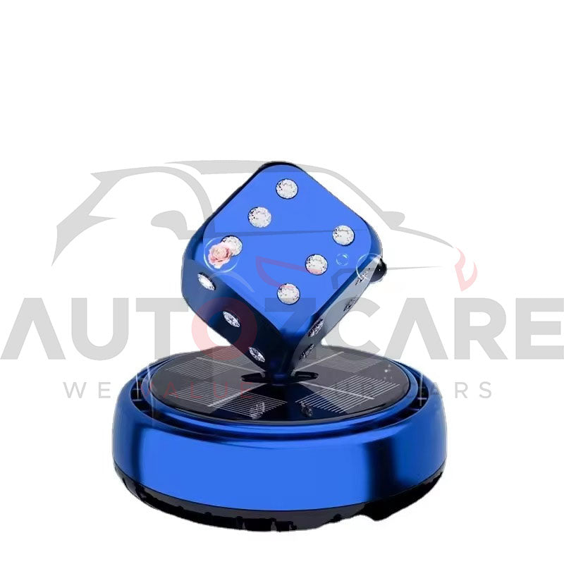 Solar Rotating Magic Dice Car Perfume