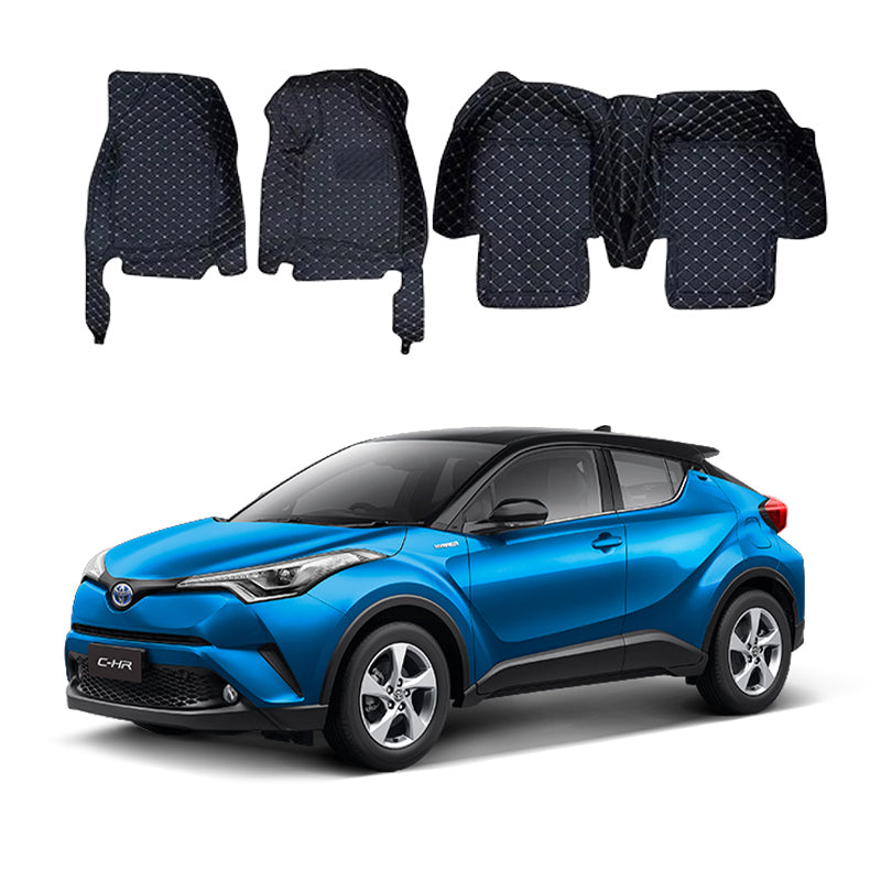 Toyota CHR 7D Floor Mat ( Flat Style ) - Model 2017-2018 - AutozCare Pakistan