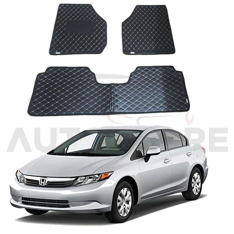 Honda Civic 7D Floor Mat ( Flat Style ) - Model 2006-2012 - AutozCare Pakistan