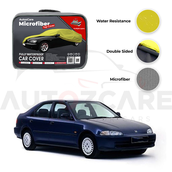 Honda Civic Microfiber Car Top Cover - Model 1992-1995 - AutozCare Pakistan