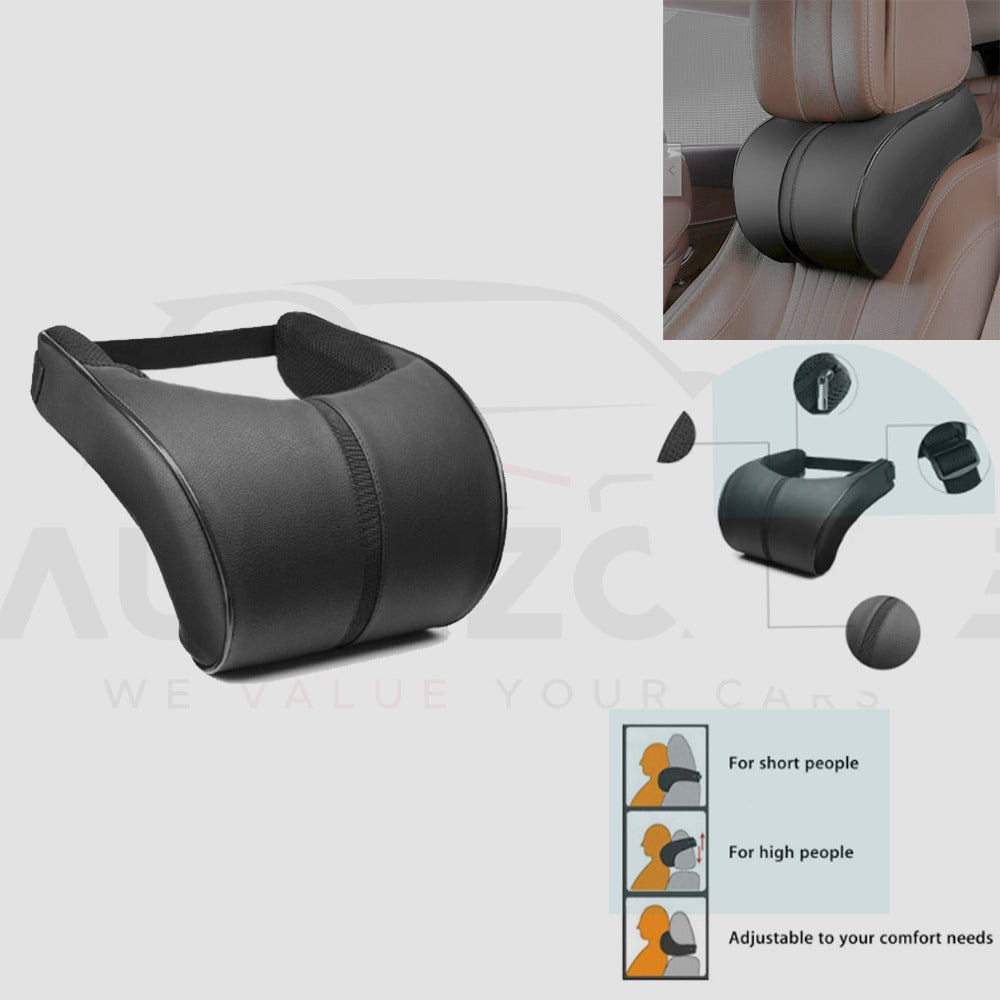 Universal Car Neck Rest Cushion Pillow | Head Neck Shoulder Support | Memory Foam