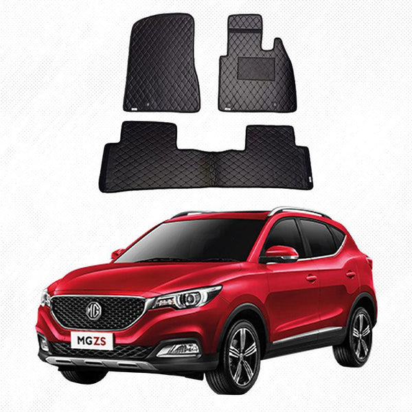 MG 7D Floor Mats ( Flat Style ) - Model 2020-2021 MG Best Floor Mats | MG 7D | MG Mat | Mix Thread - AutozCare Pakistan