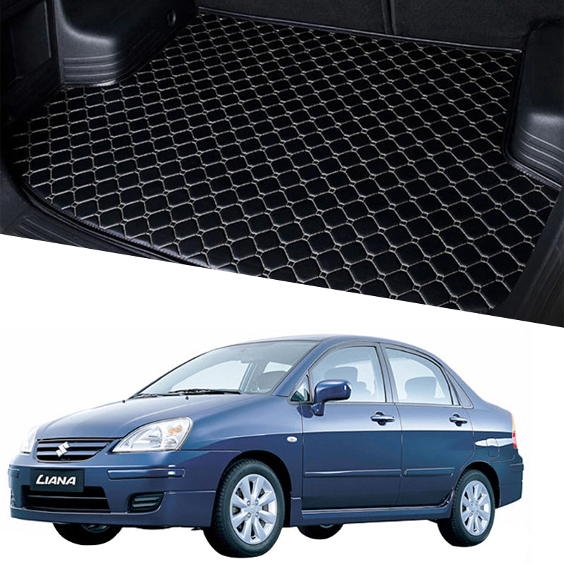 Suzuki Liana 7D Trunk mat - Model 2006-2014 Liana Best Floor mat | Liana Floor | Liana Mat | Mix Thread