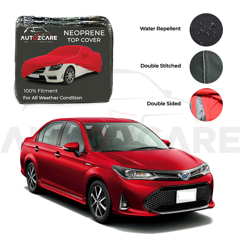 Toyota Corolla Axio Neoprene Top Cover - Model - 2012-2018 - AutozCare Pakistan