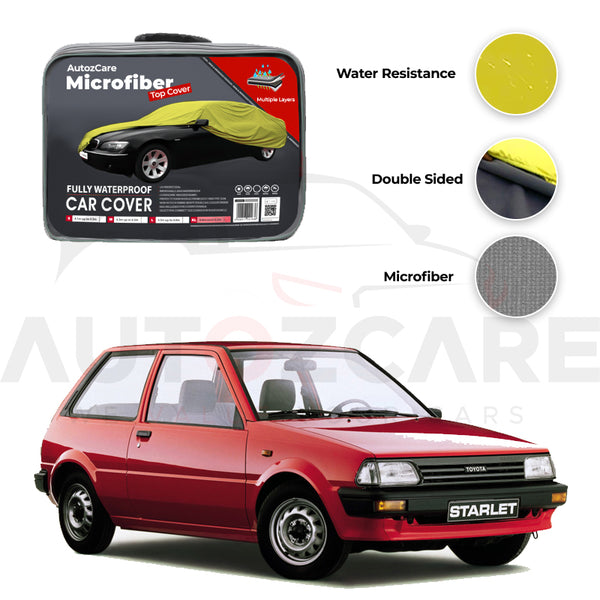 Toyota Starlet Microfiber Car Top Cover - Model 1978-1984 - AutozCare Pakistan