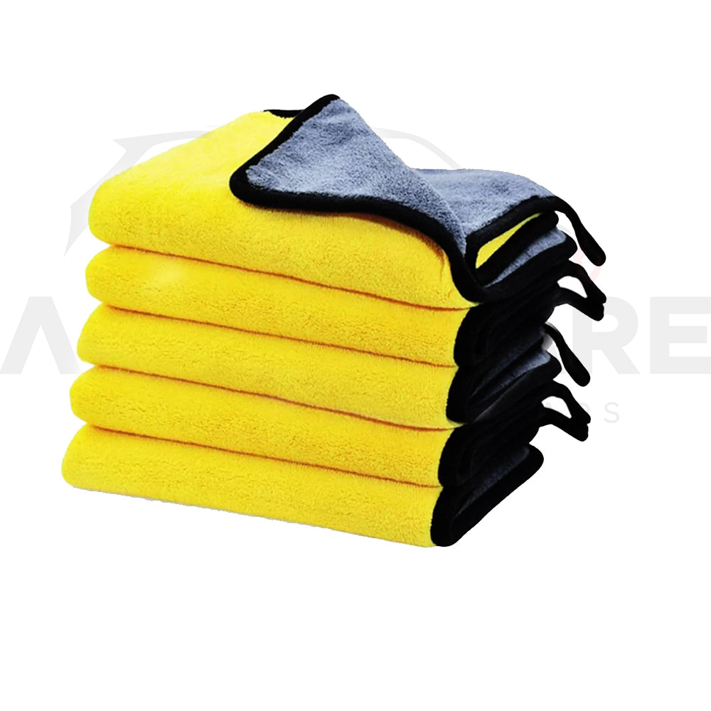 AutozCare Drying Luxury / Microfiber Double Sided Towel (Pack of 5) - AutozCare Pakistan