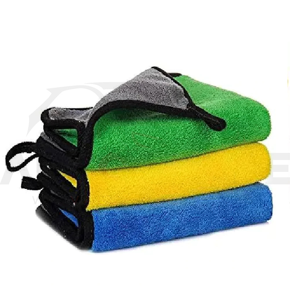 AutozCare Drying Luxury / Microfiber Double Sided Towel (Pack of 3) - AutozCare Pakistan