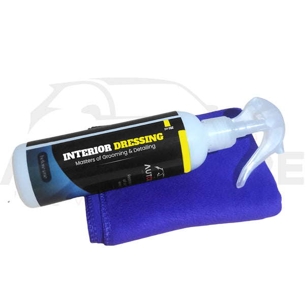 AutozCare Interior Dressing 250ML and Microfiber Towel (Pack of 2)