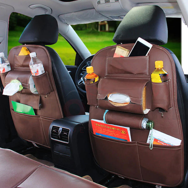 Car Back Seat Organizer Universal Use as Car Backseat Organizer for Kids, Storage Bottles, Tissue Box.