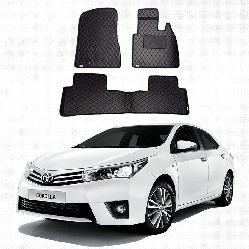 Toyota Corolla 7D Floor Mat ( Flat Style ) - Model 2014-2017 Corolla Best Floor mat | Corolla Floor | Corolla Mat | Mix Thread - AutozCare Pakistan