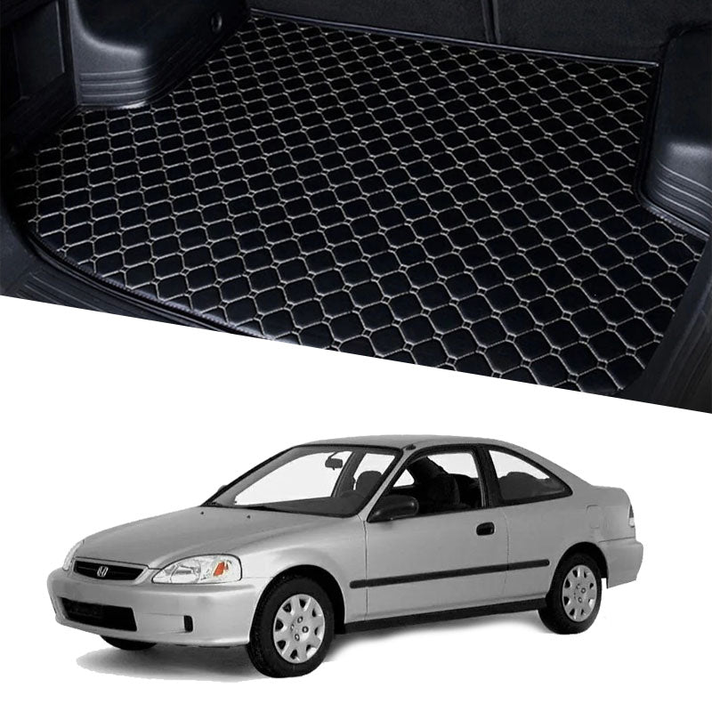 Honda Civic 7D Custom Car Trunk Mat - Model 1999-2001 Civic Best Trunk mat | CIvic Trunk Mat | Civic Trunk Mat | Mix Thread