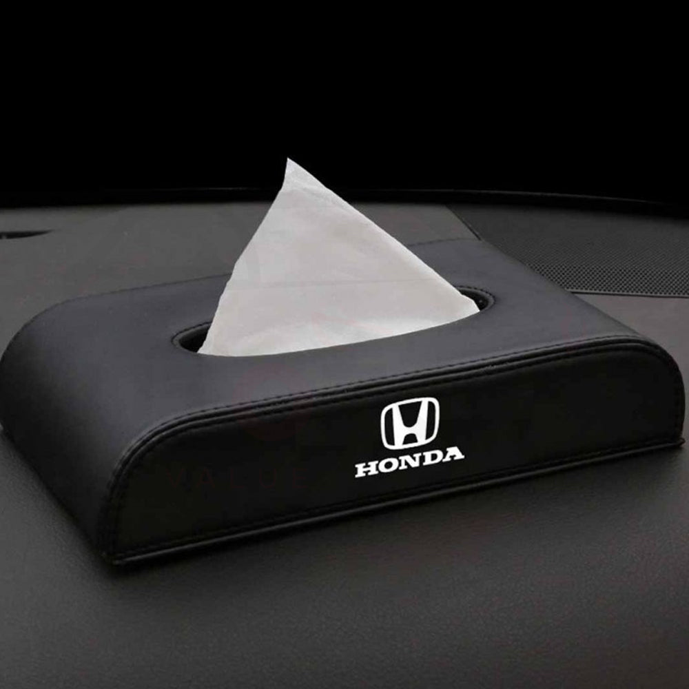 Car Leather Tissue Storage Box Case Auto Paper | Towel Tissue Box Automobile Napkin Paper Holder For car - AutozCare Pakistan