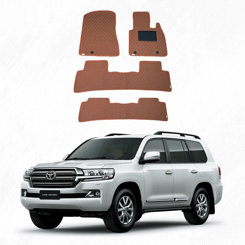 Toyota Land Cruiser 7D Floor Mat ( Flat Style ) 4PCS - Model 2015-2017 - AutozCare Pakistan