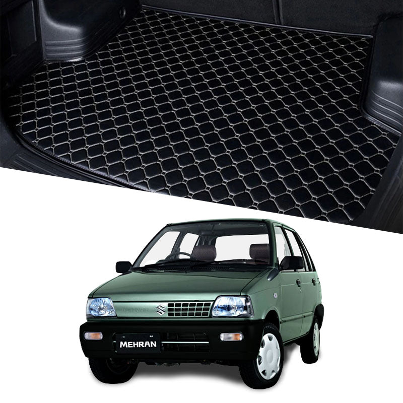 Suzuki Mehran 7D Custom Car Trunk Mat - Model 2012-2019 - AutozCare Pakistan