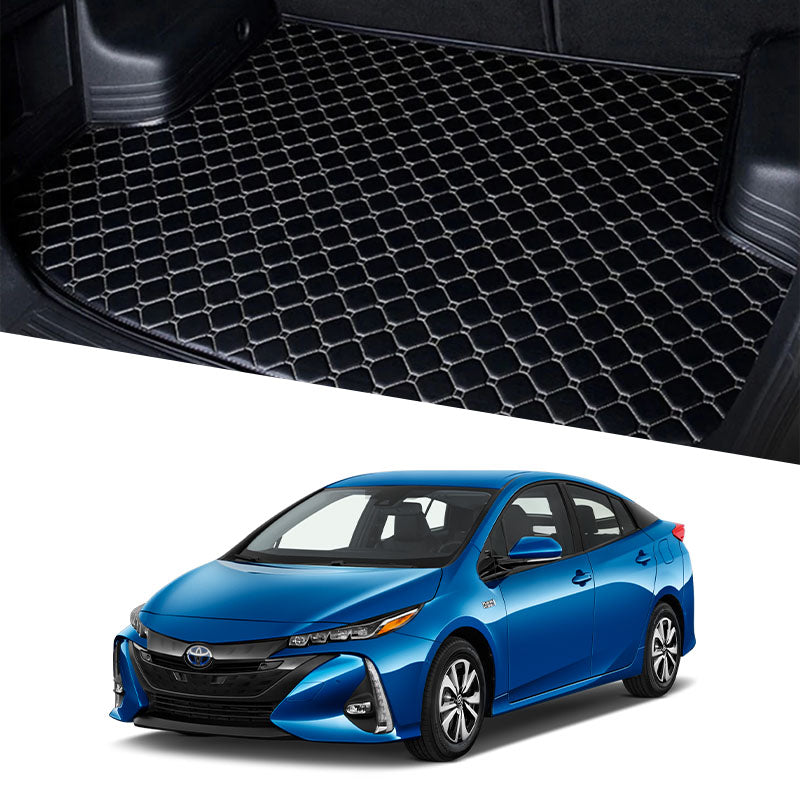 Toyota Prius 7D Custom Car Trunk Mat - Model 2016-2018 Prius Best Trunk mats | Prius 7D | Prius Mat | Mix Thread