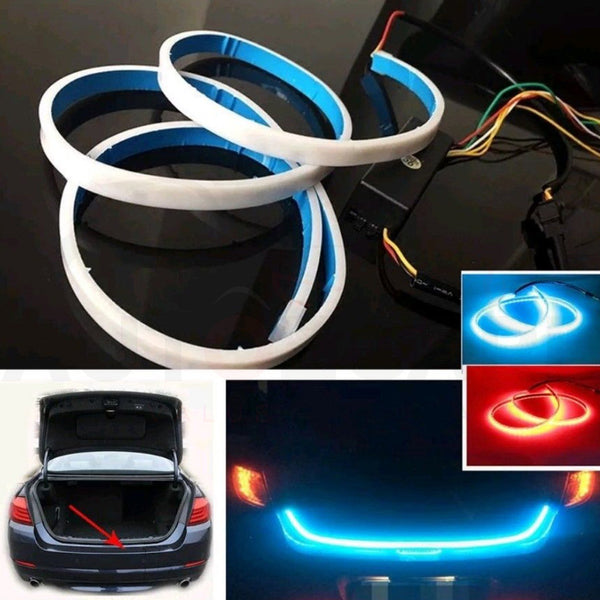 CAR Tailgate LED Strip Light Car Rear Tail Lights Streamer | Brake Turn Signal LED Lamp Strip Waterproof